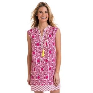 Tile Medallion Print Tunic Mix Dress XL